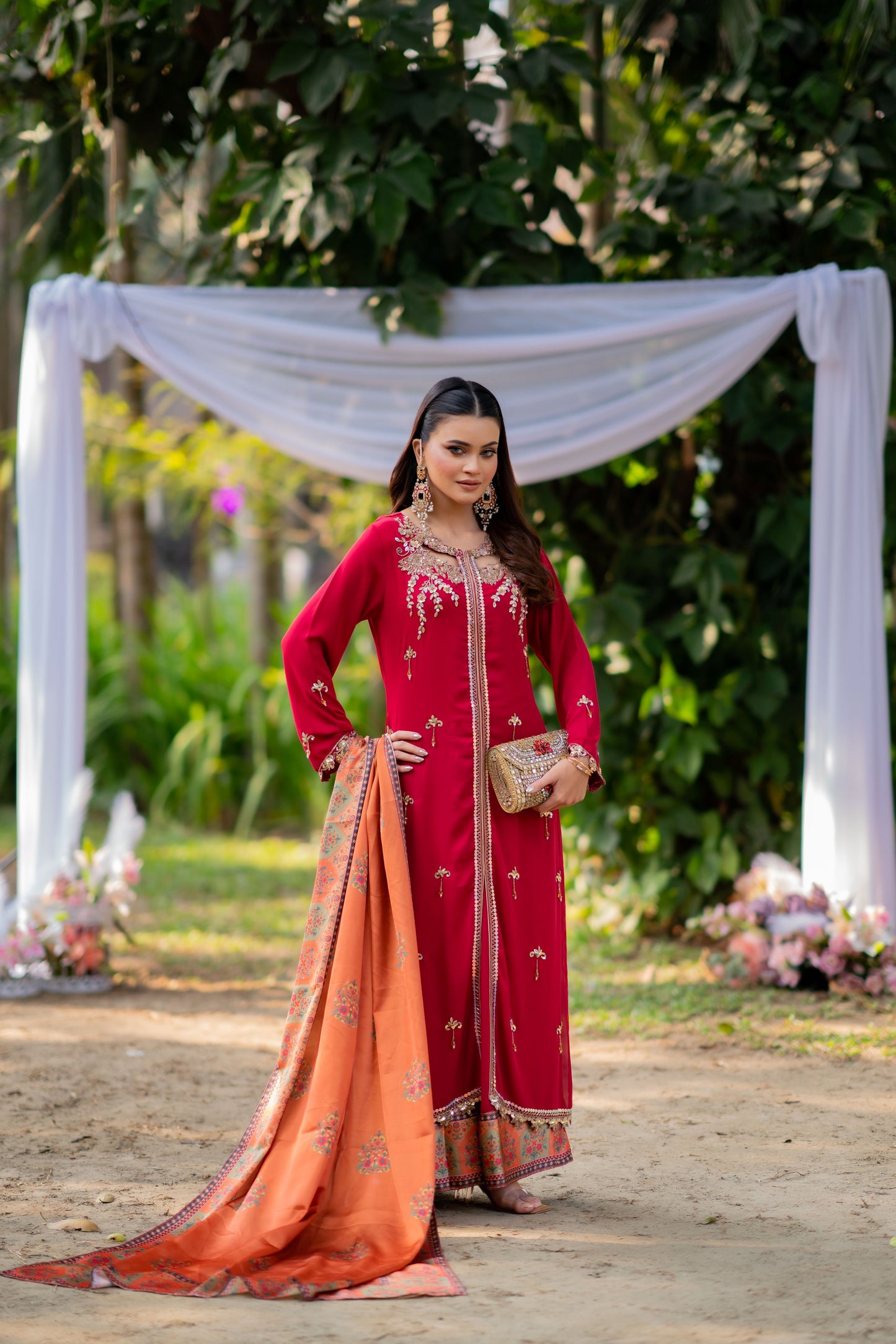 Crimson Royale Red Ensemble with Heritage Accents Set