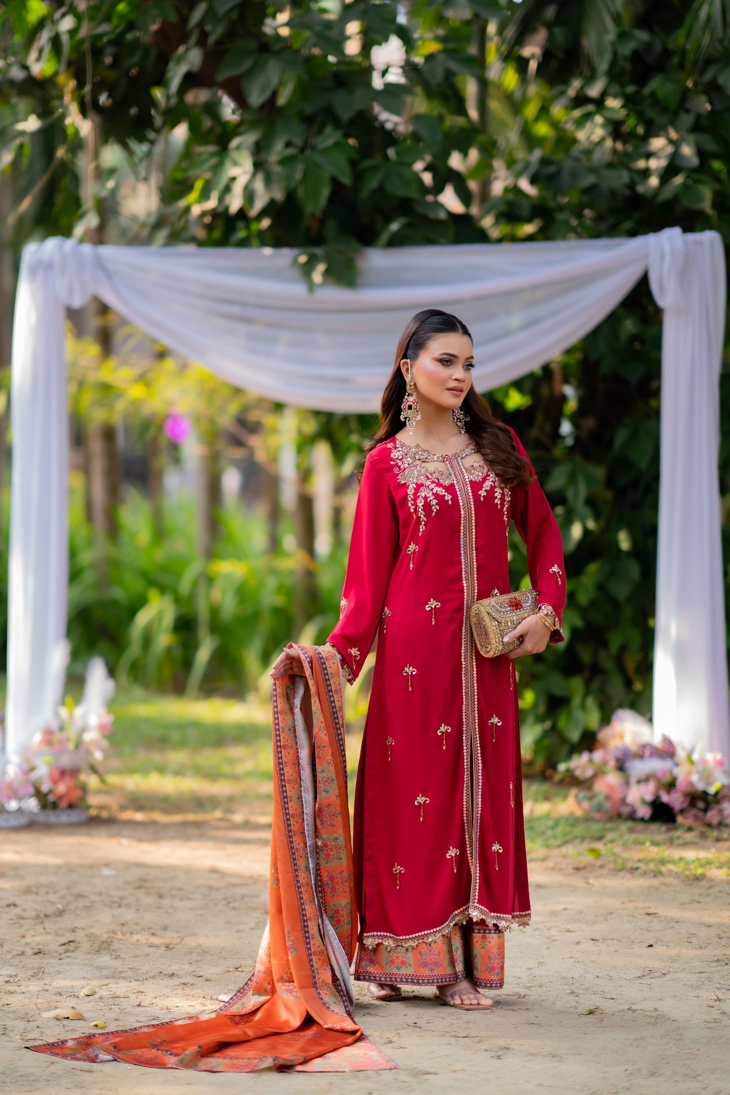 Crimson Royale Red Ensemble with Heritage Accents Set