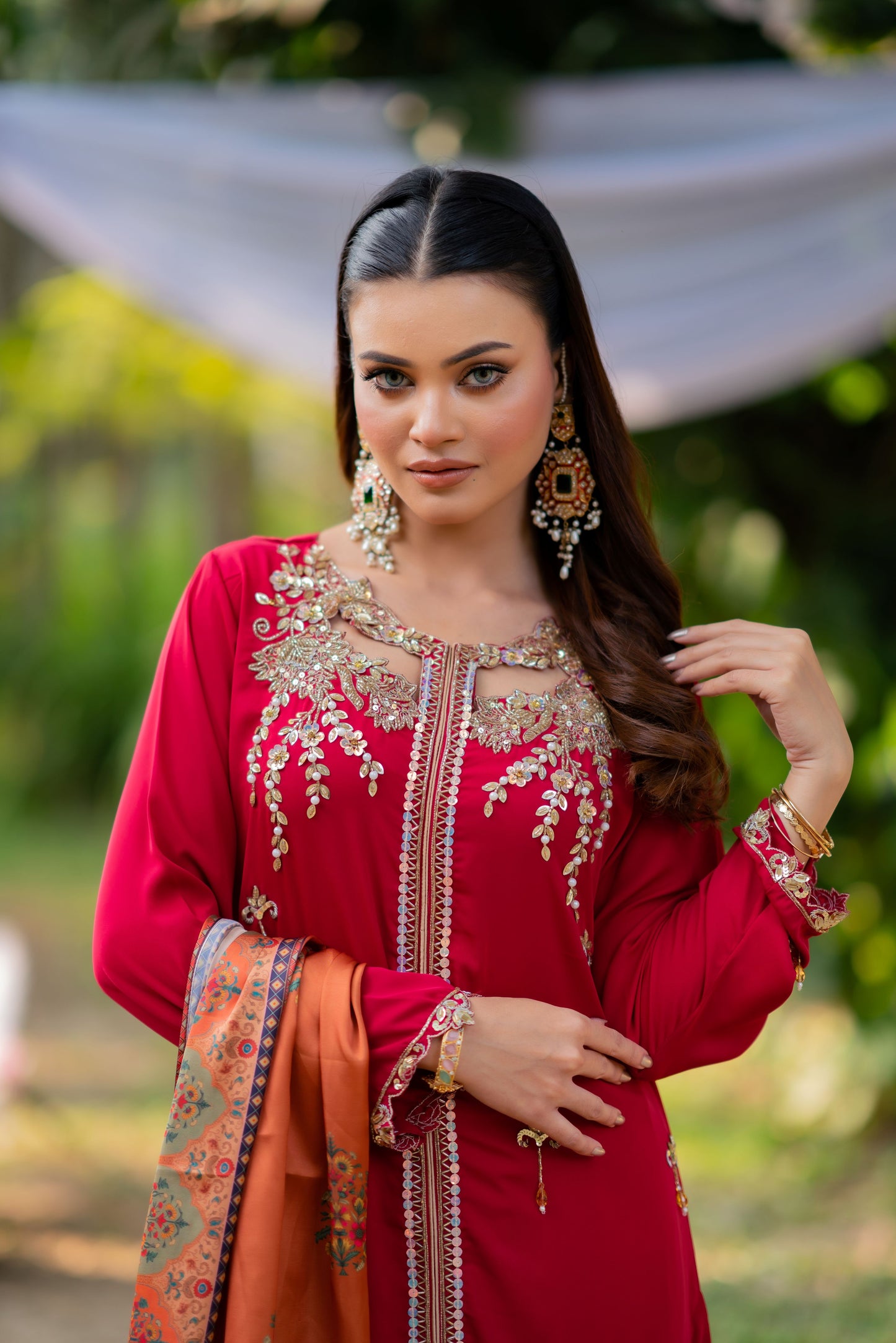 Crimson Royale Red Ensemble with Heritage Accents Set