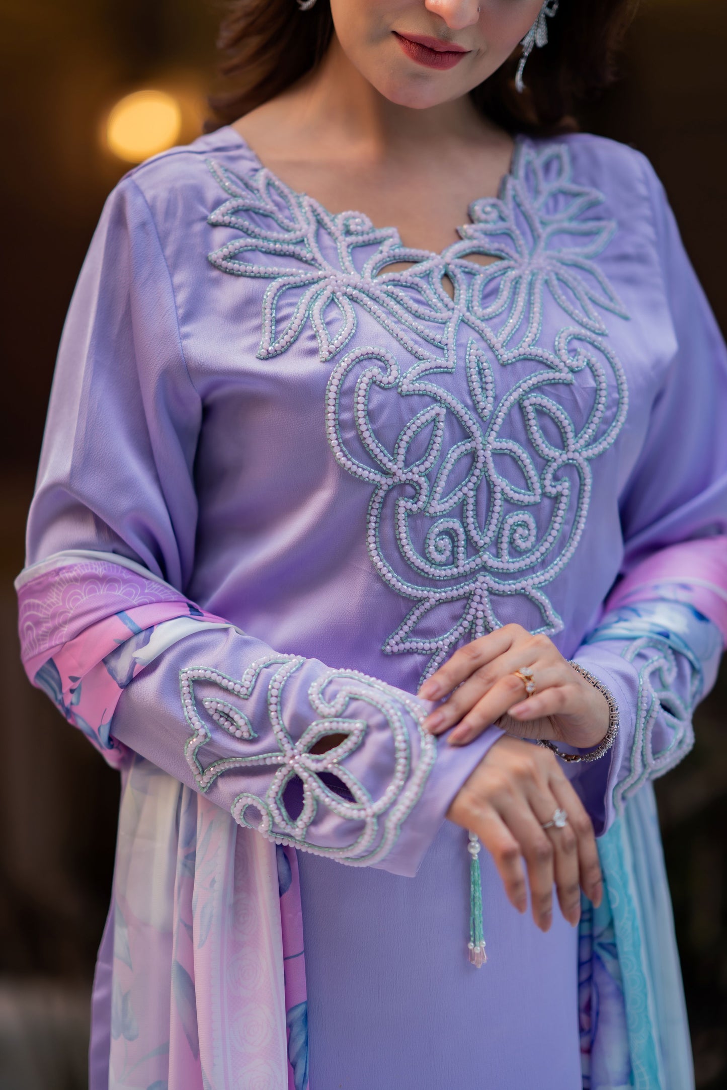 Lavender Dream with Pastel Bloom Three Piece  set