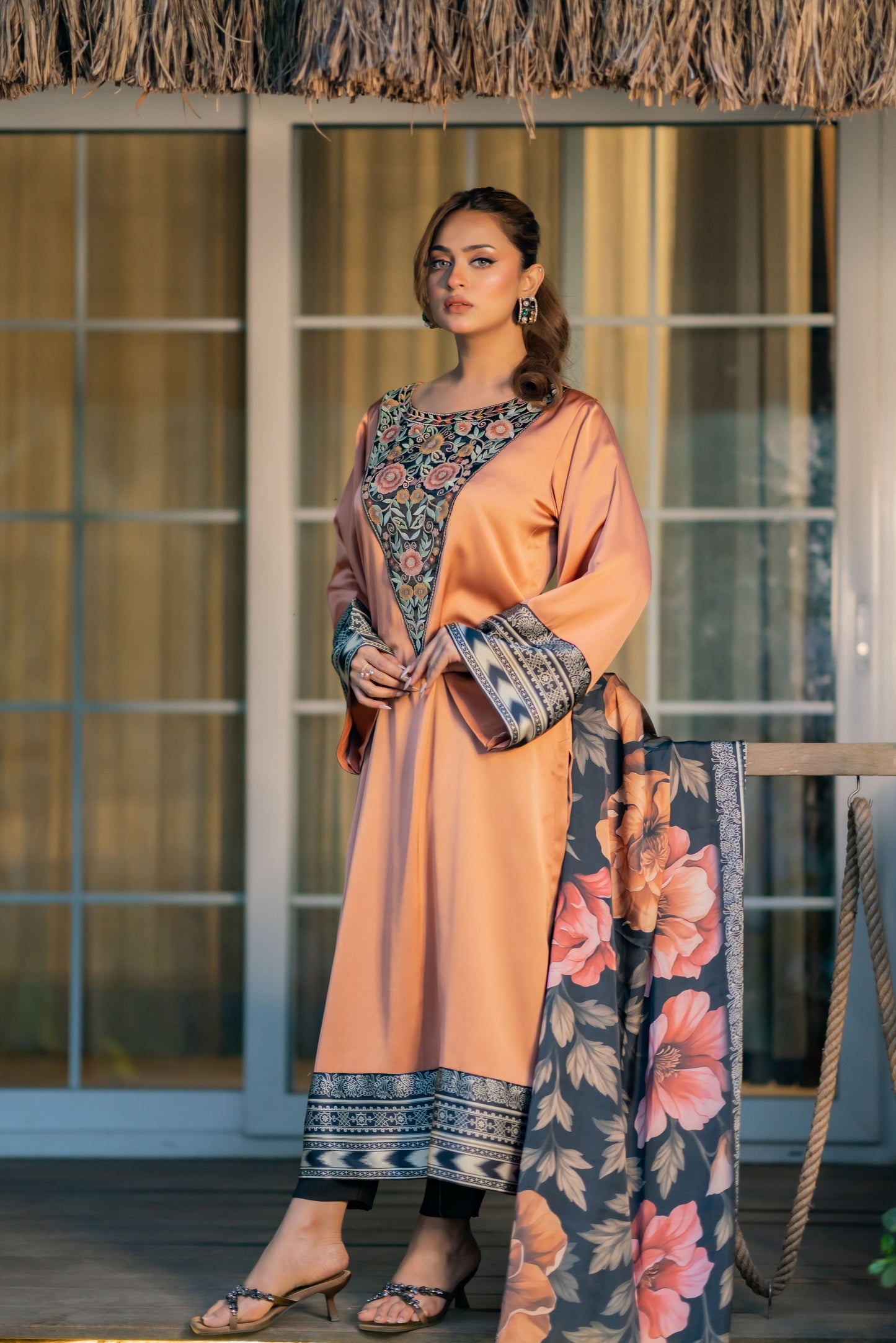 Blush Copper Elegance Three Piece  Set