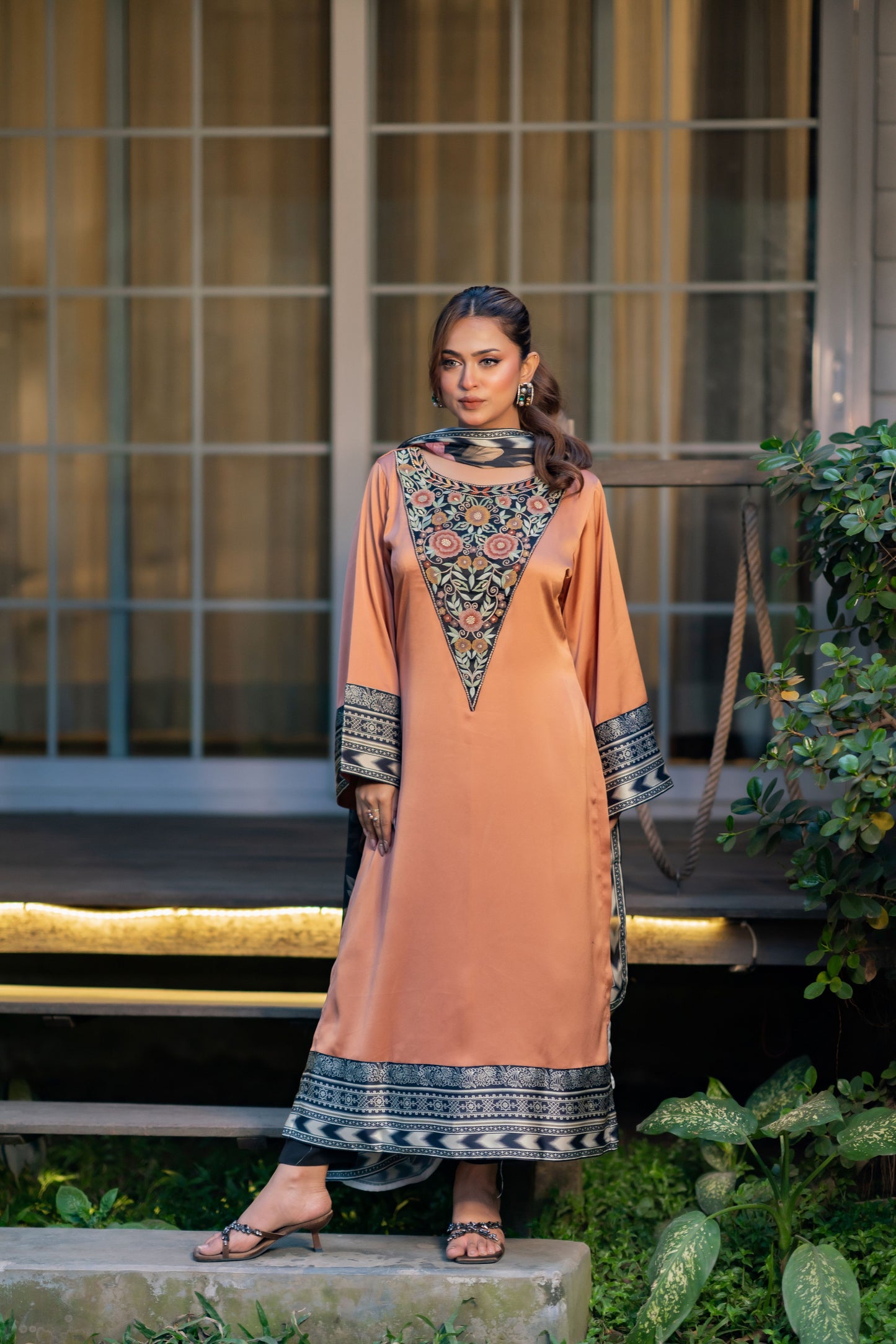 Blush Copper Elegance Three Piece  Set
