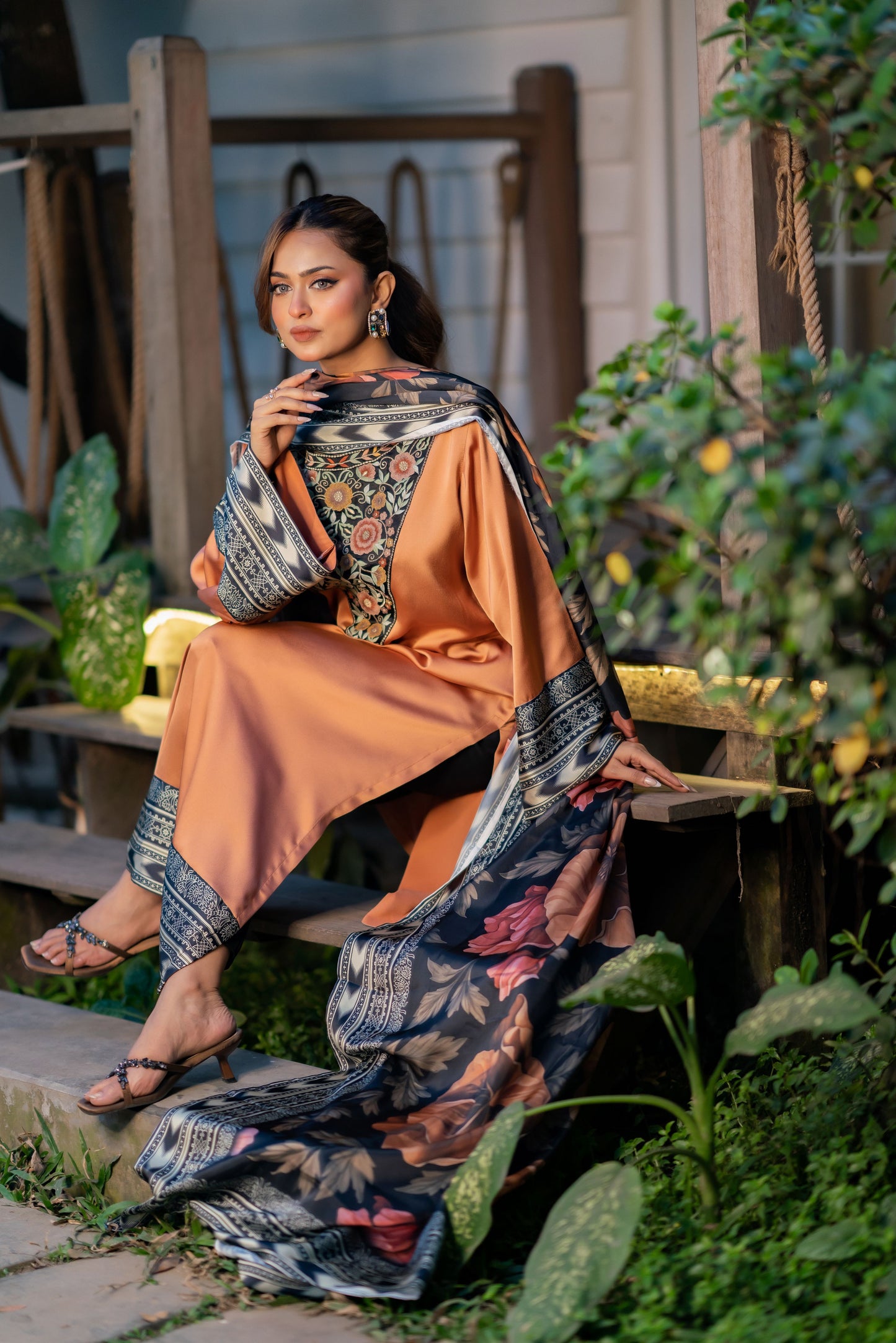 Blush Copper Elegance Three Piece  Set
