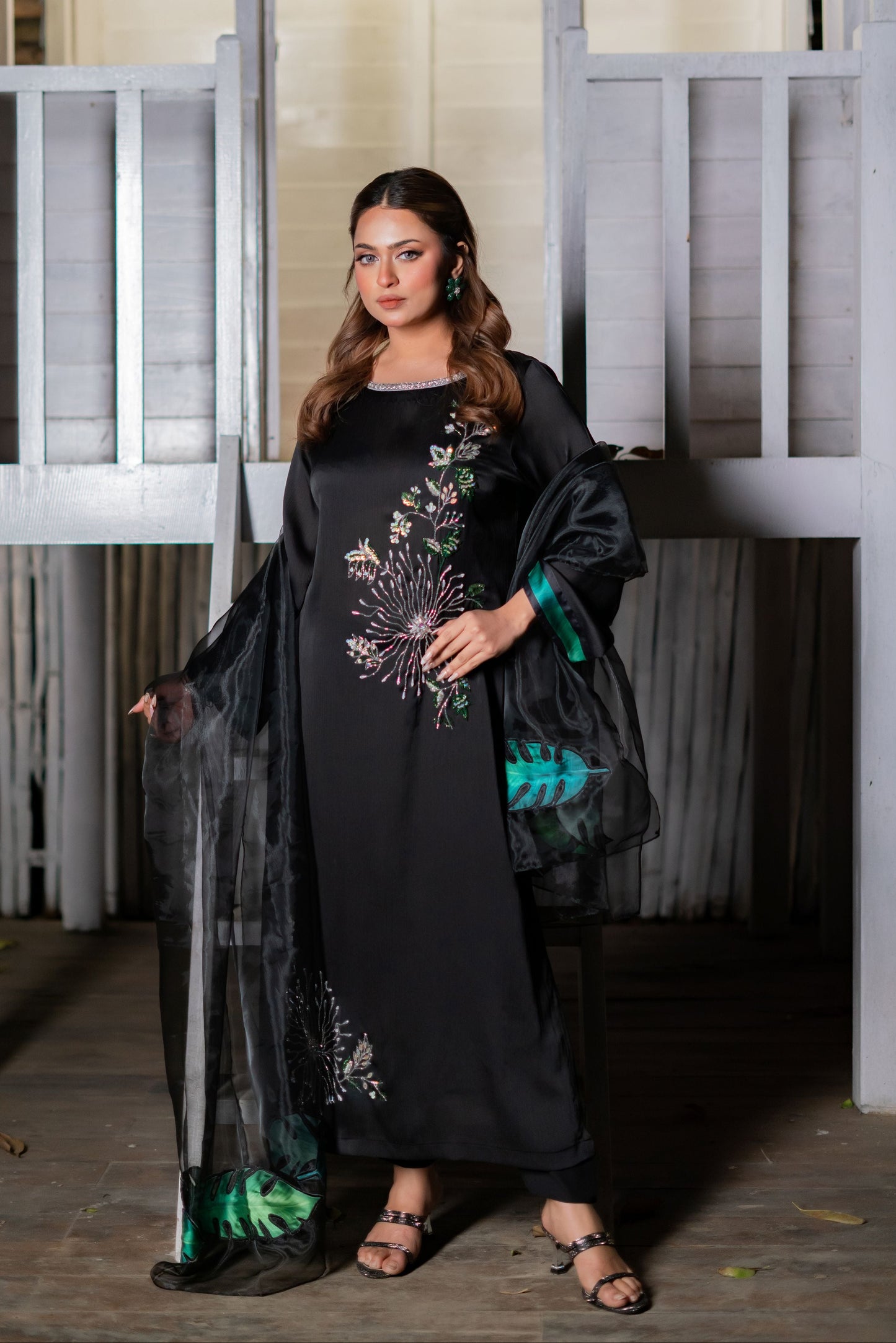 Emerald Noir Grace Three Piece  Set