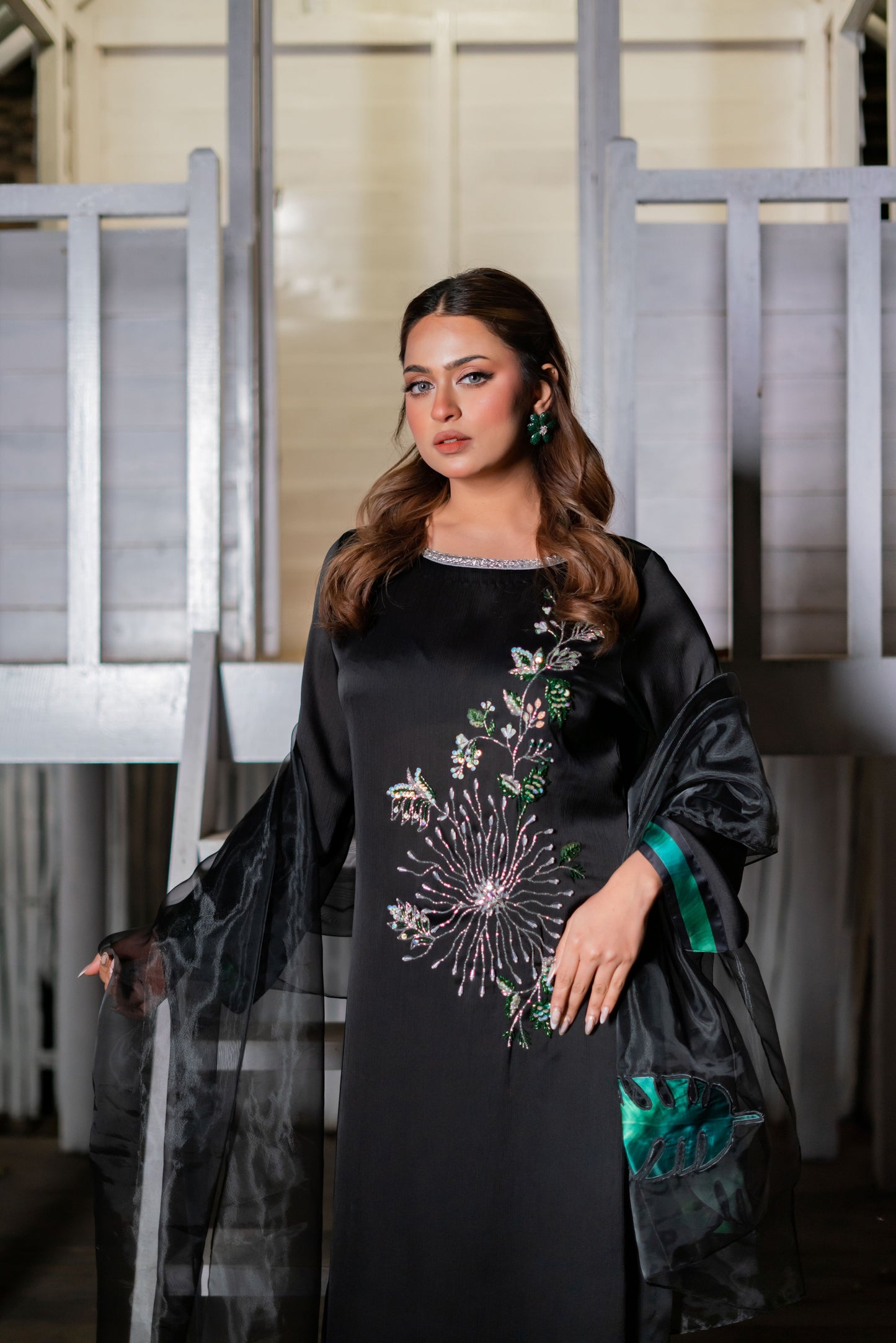 Emerald Noir Grace Three Piece  Set