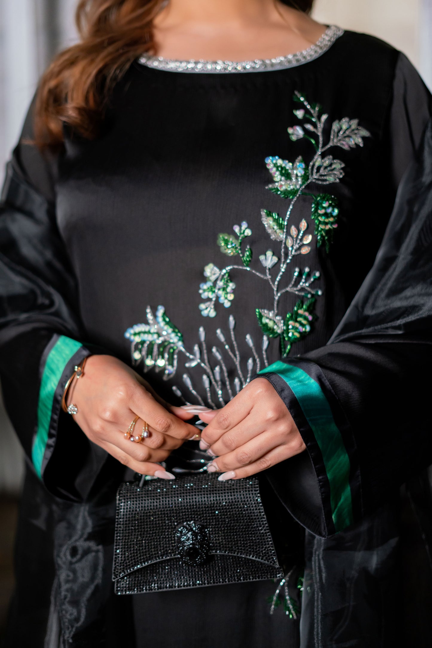 Emerald Noir Grace Three Piece  Set