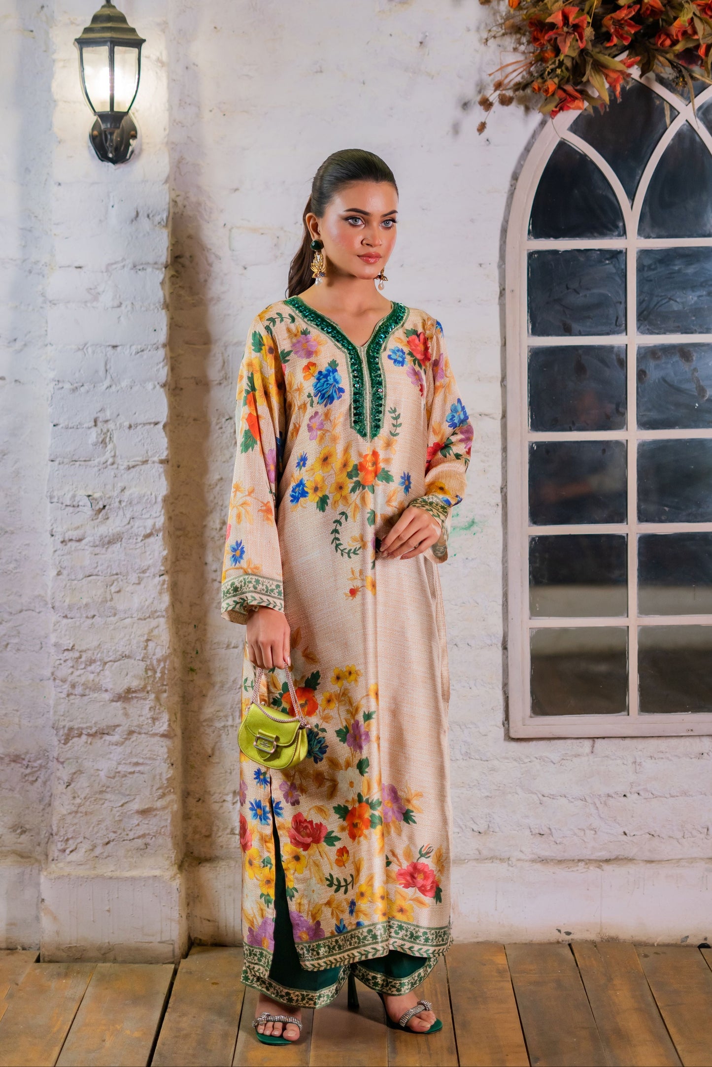 Meadow Bloom Serenity Long Kameez And Pant