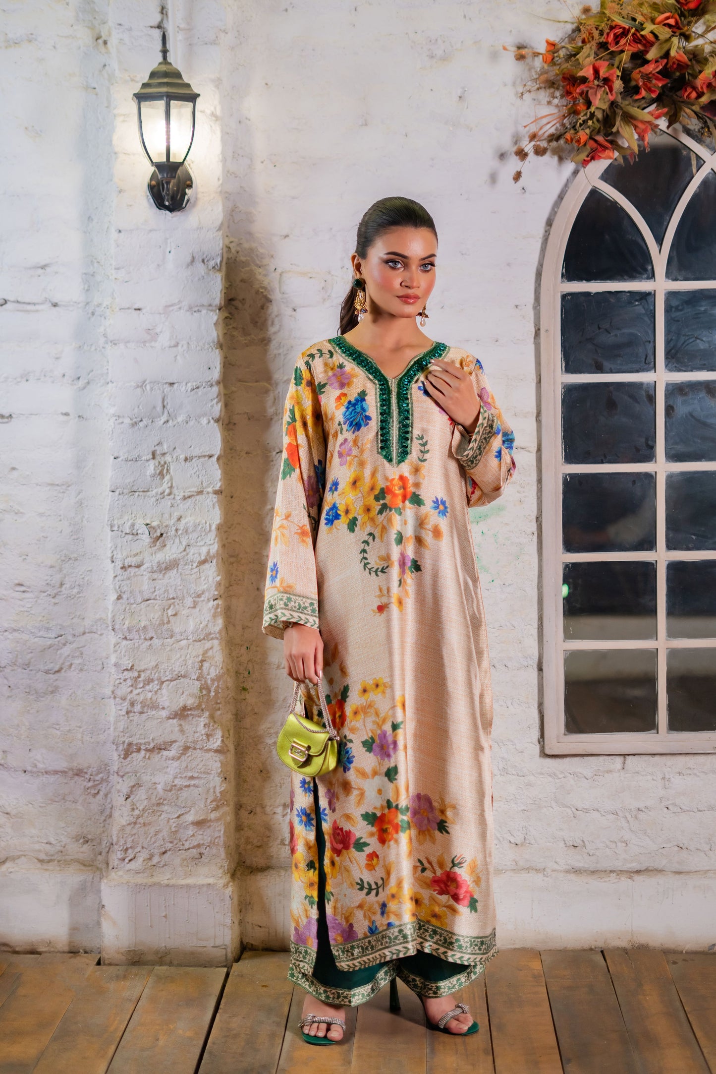 Meadow Bloom Serenity Long Kameez And Pant