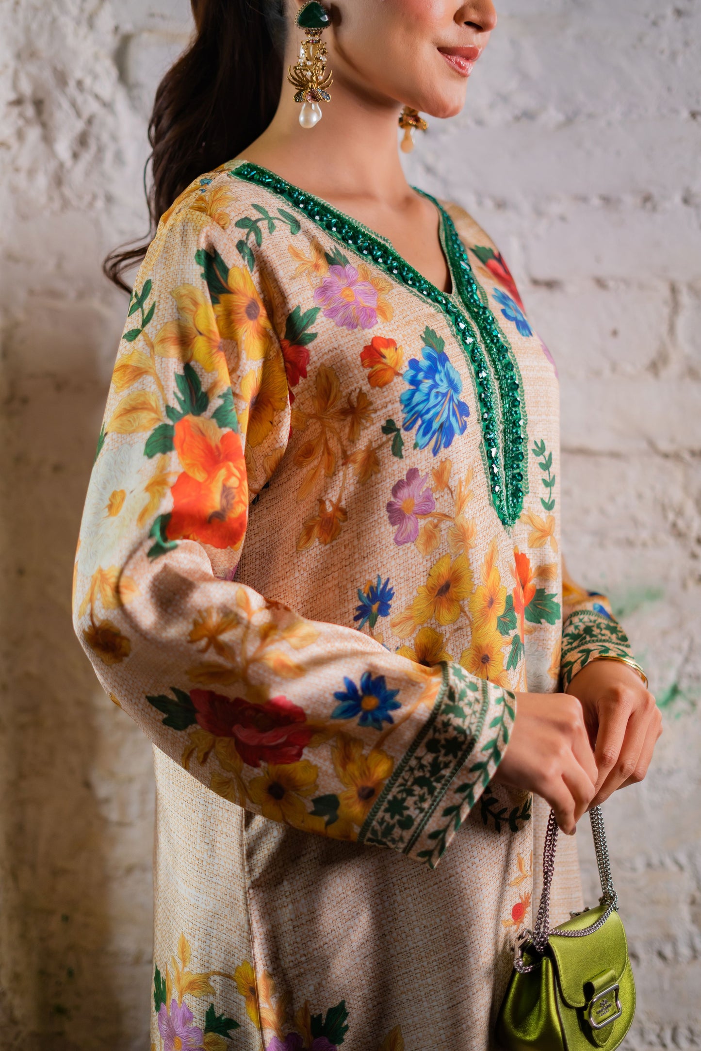 Meadow Bloom Serenity Long Kameez And Pant
