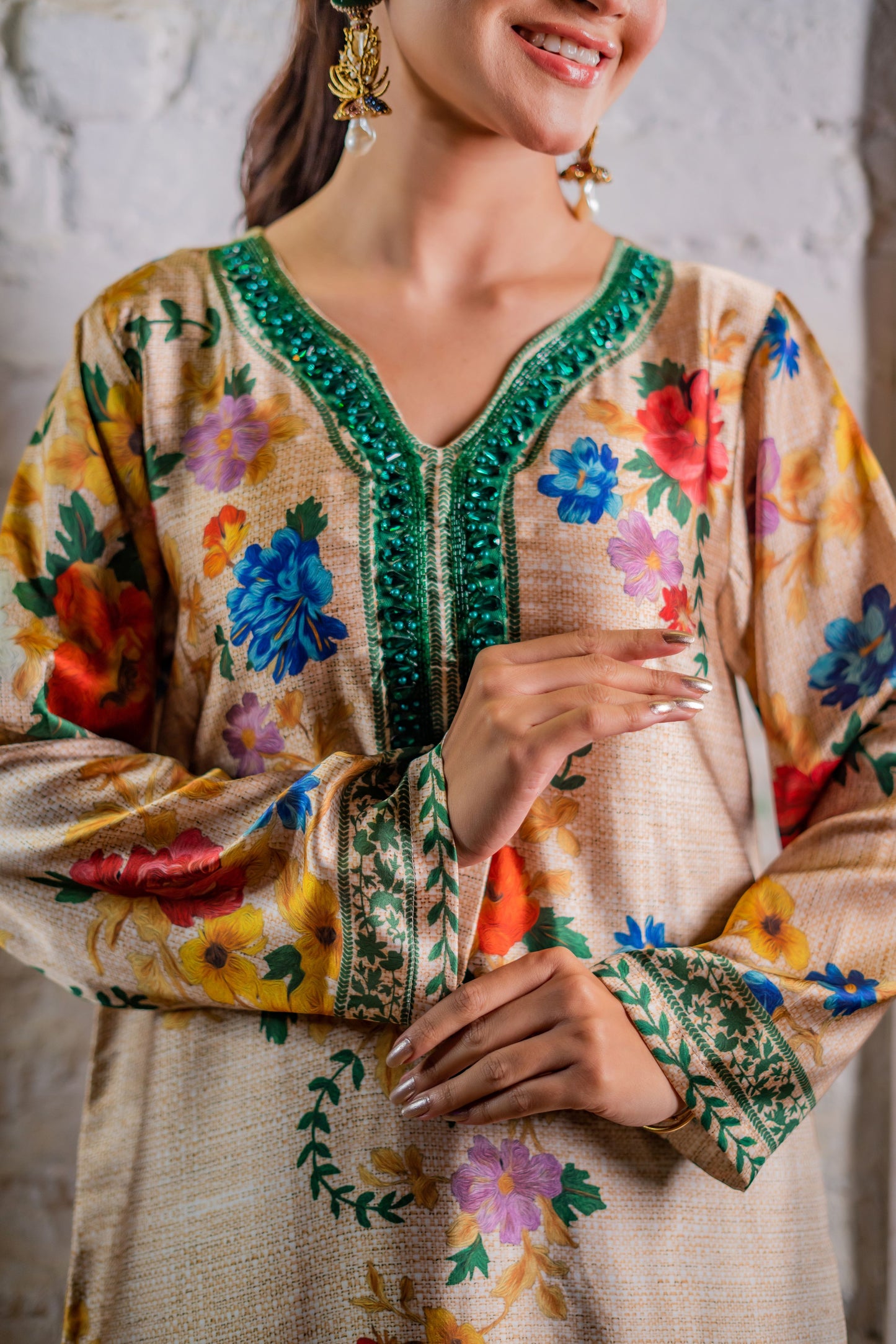 Meadow Bloom Serenity Long Kameez And Pant