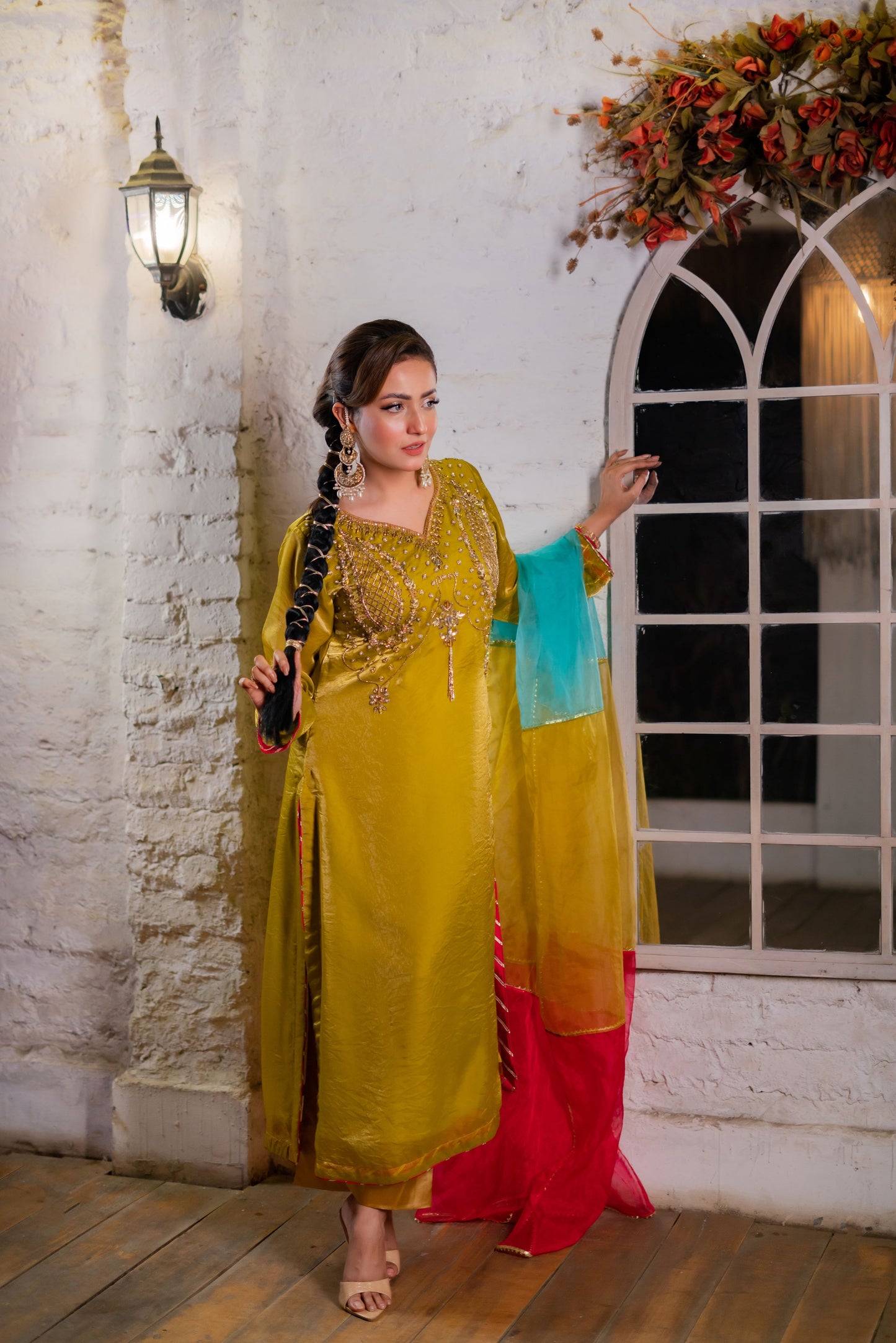 Saffron Jewel Radiance Three Piece  Set