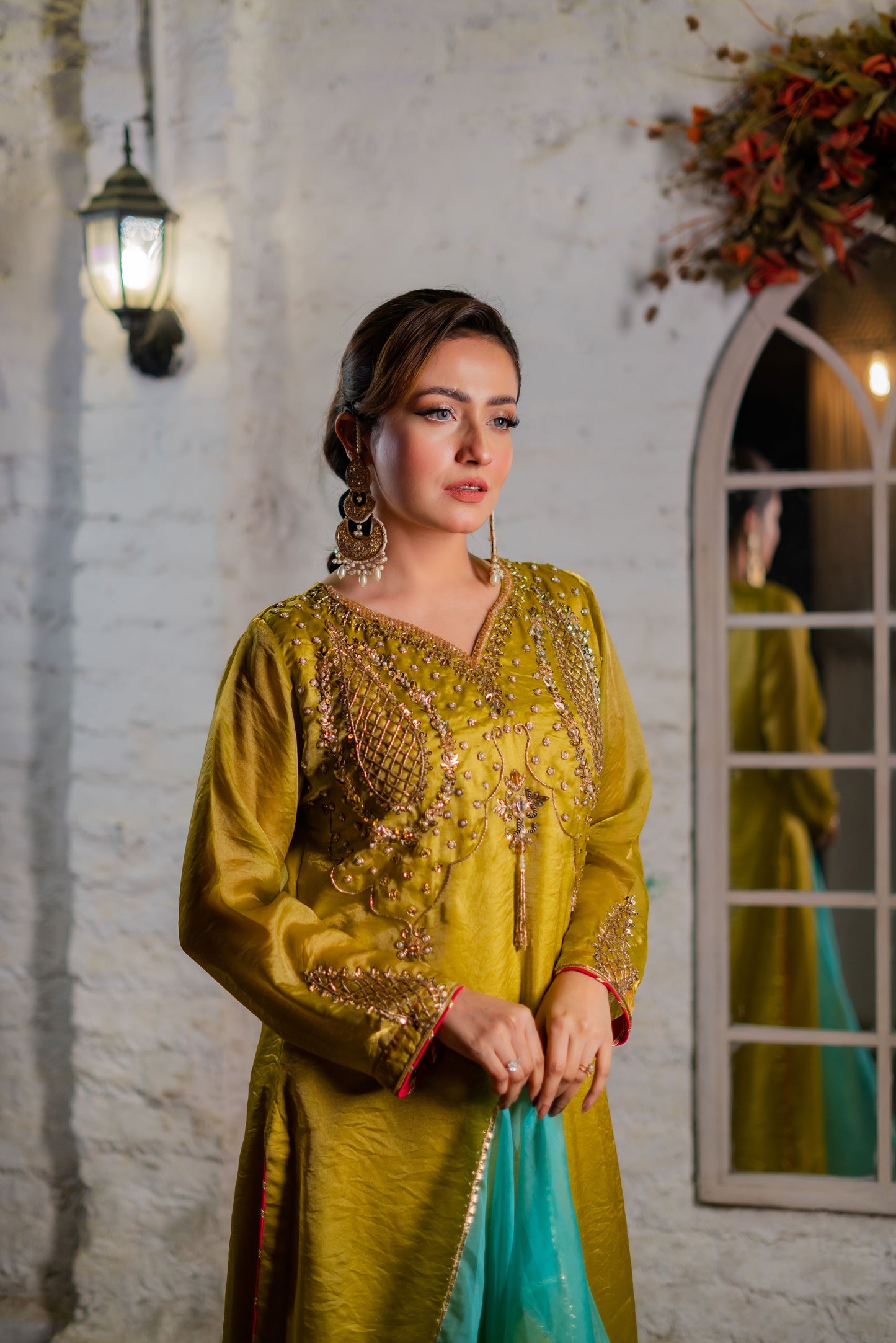 Saffron Jewel Radiance Three Piece  Set