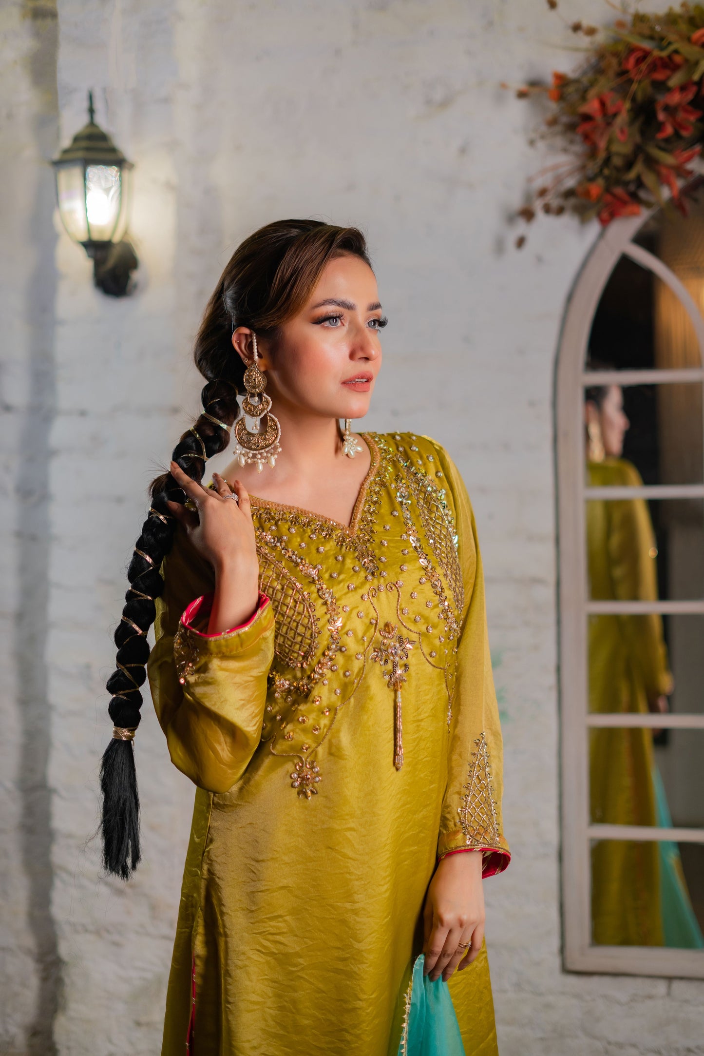 Saffron Jewel Radiance Three Piece  Set