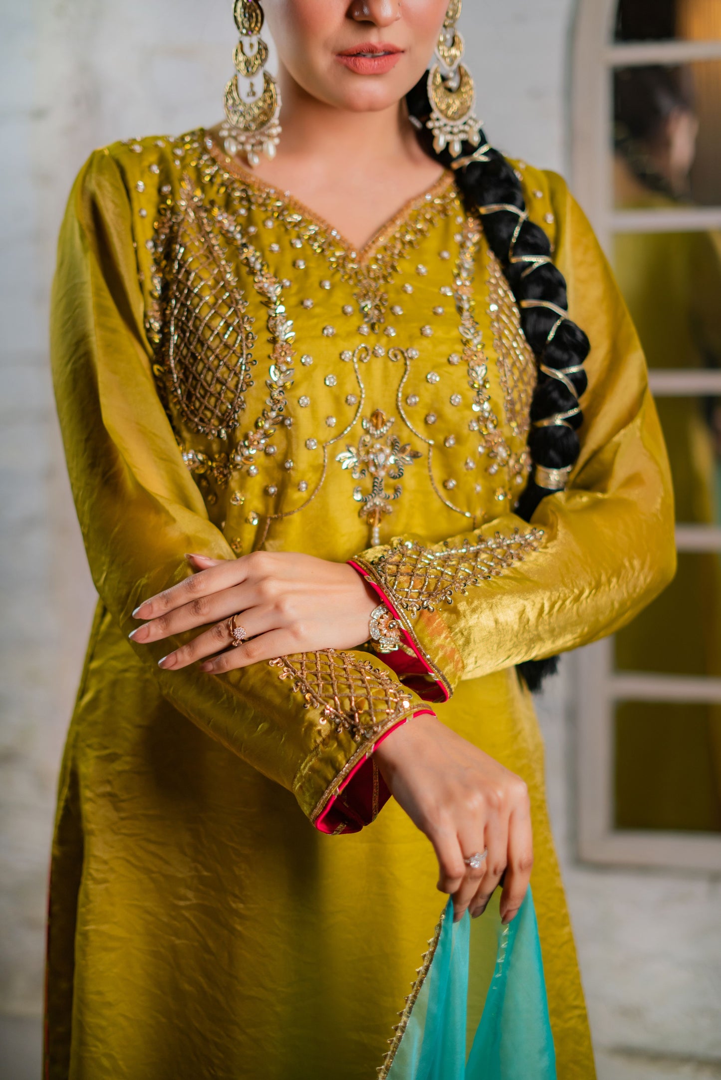 Saffron Jewel Radiance Three Piece  Set