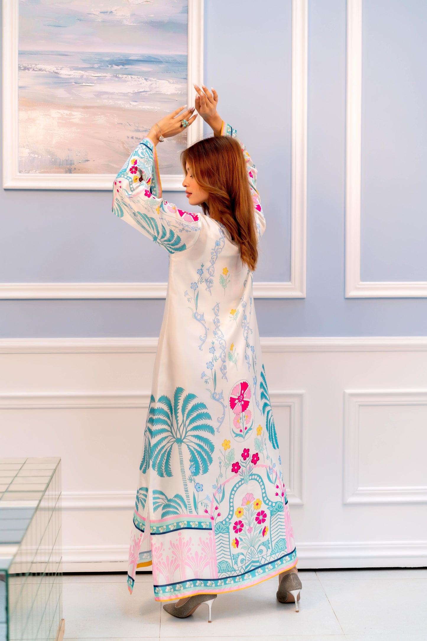Pastel Paradise Printed Long Kameez