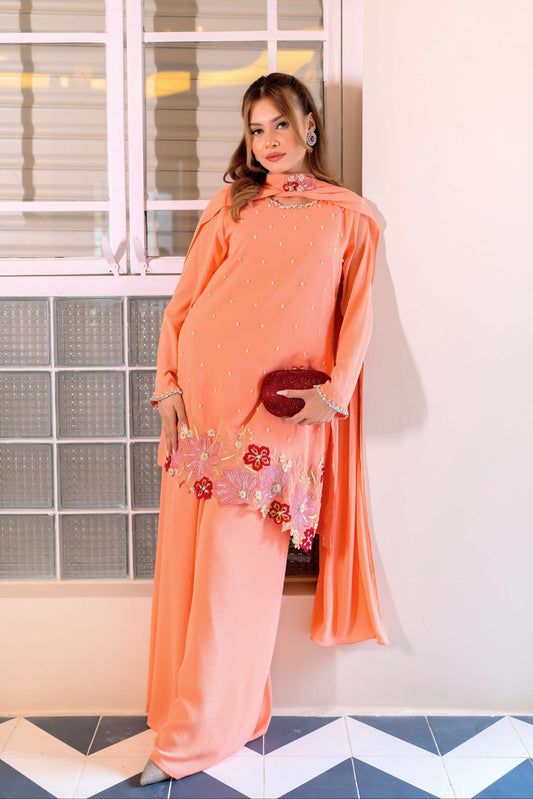 Blush Petal Luxe Ensemble Three-Piece Set