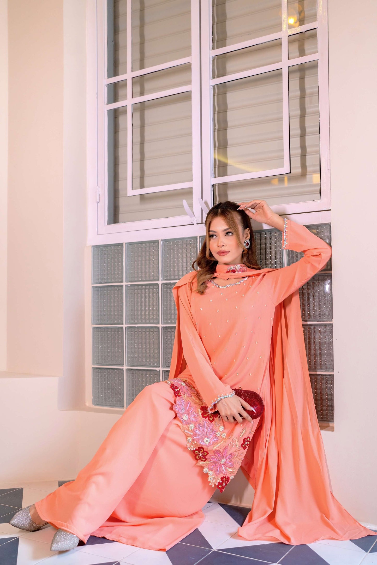 Blush Petal Luxe Ensemble Three-Piece Set