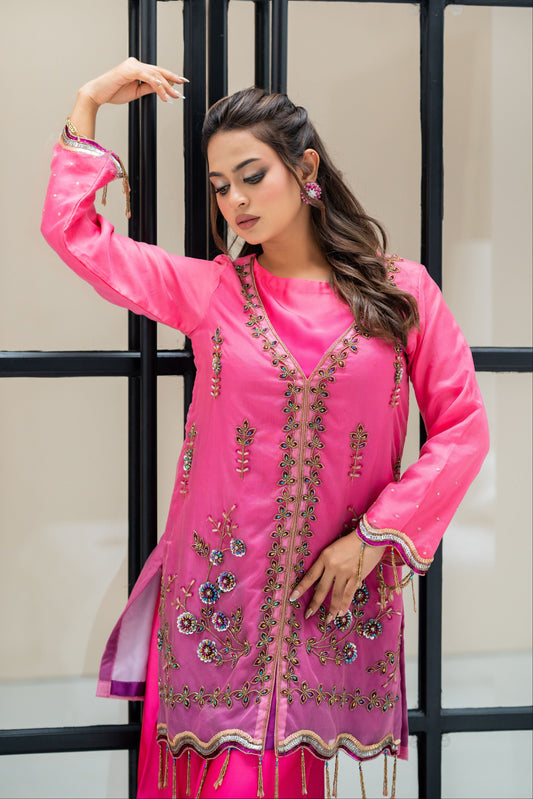 Fuchsia Royale Ombre Three Piece Set