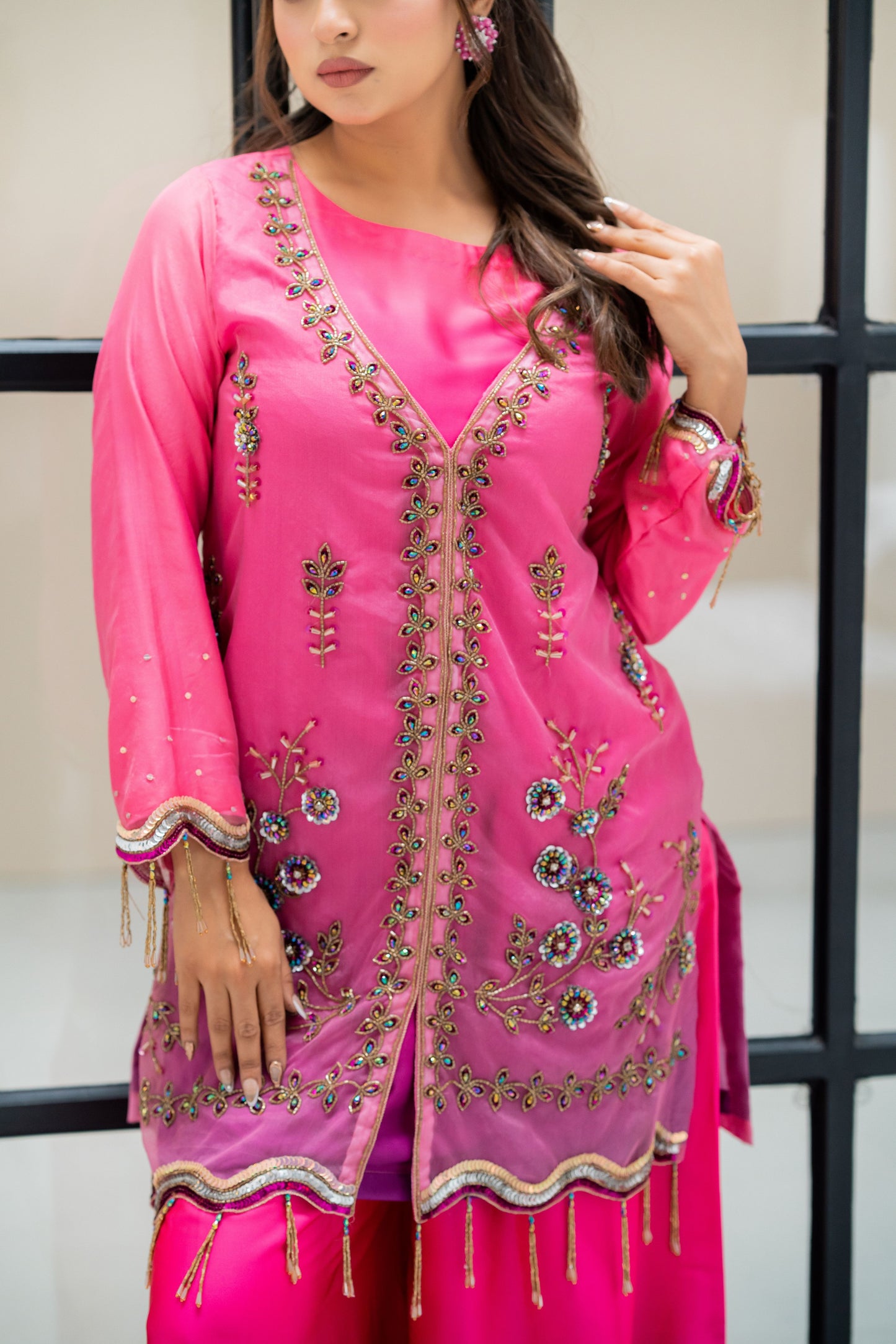 Fuchsia Royale Ombre Three Piece Set