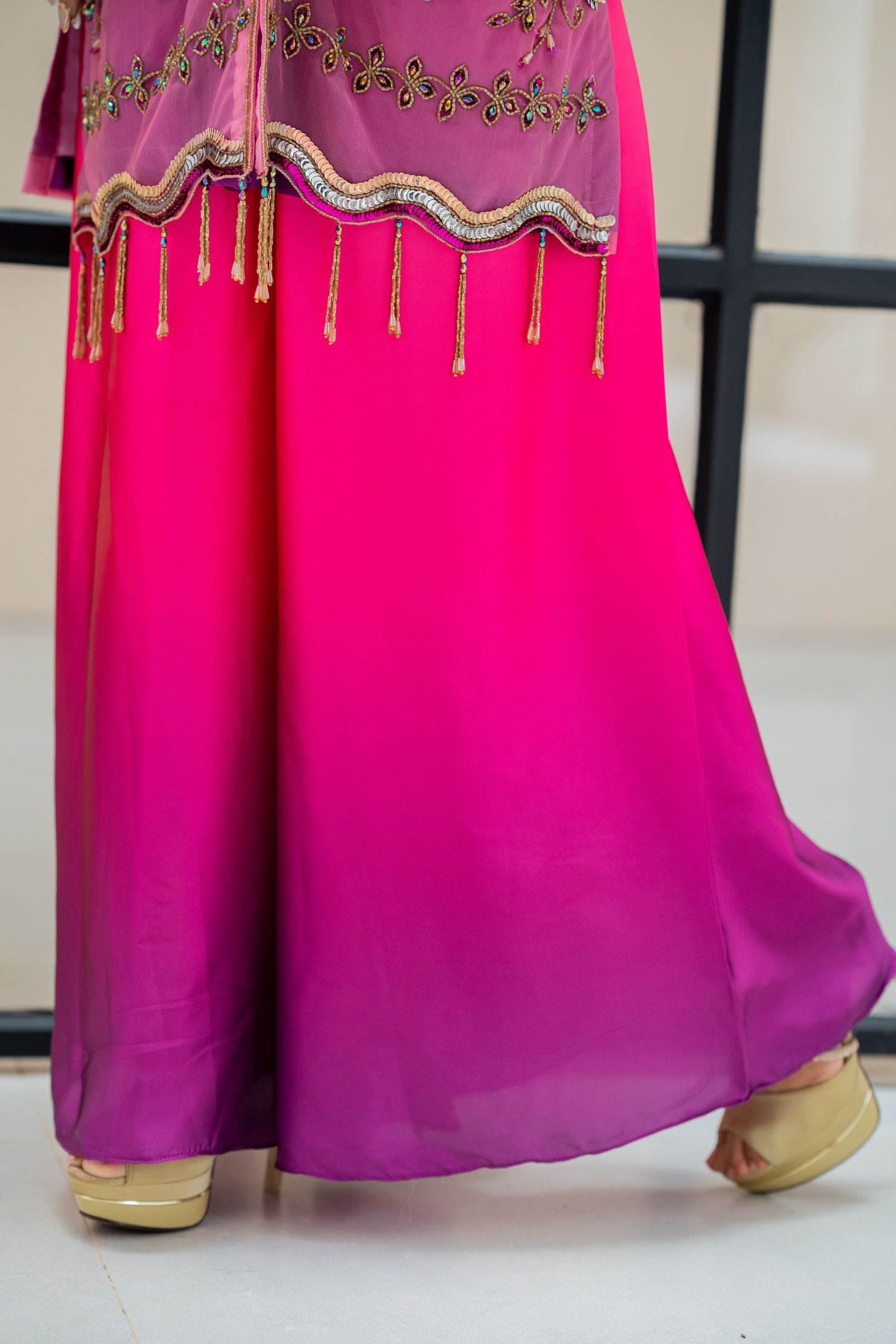 Fuchsia Royale Ombre Three Piece Set