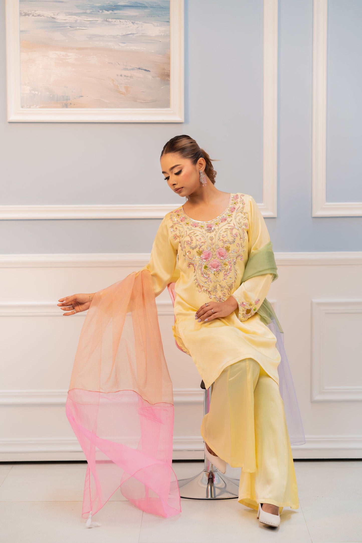 Buttercup Bloom Festive  Three-Piece Set