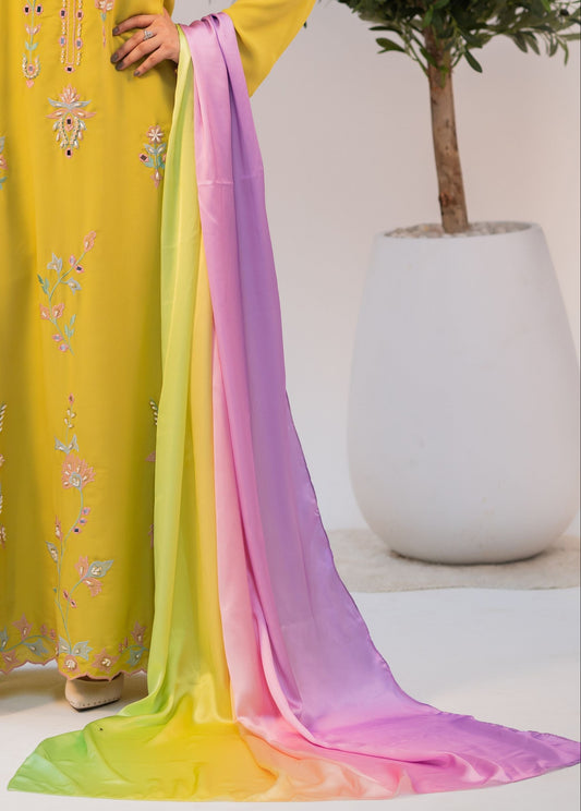 Sunset Pastel Ombre Dupatta