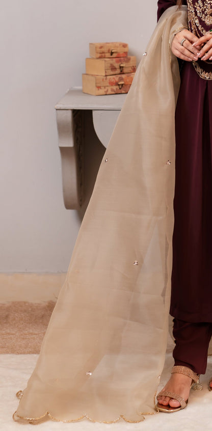 Golden Sheer Elegance Dupatta