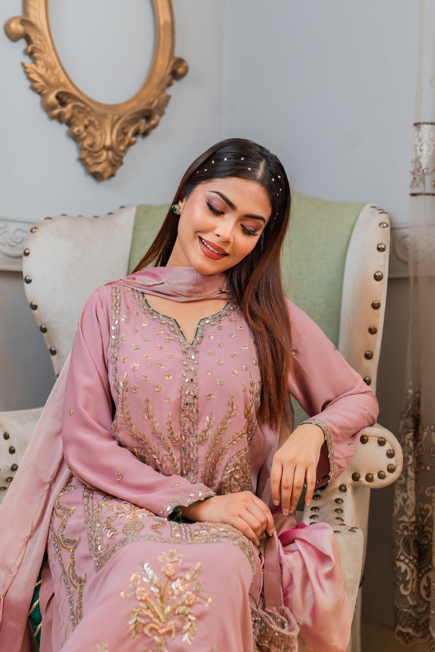 Mauve Heritage Shalwar Kameez Set