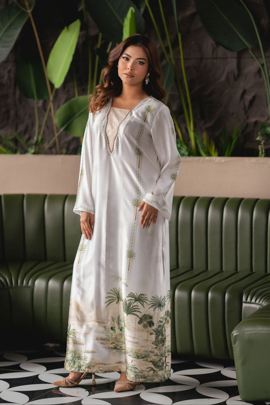 Tropical Serenity Long Kameez & Pant Set