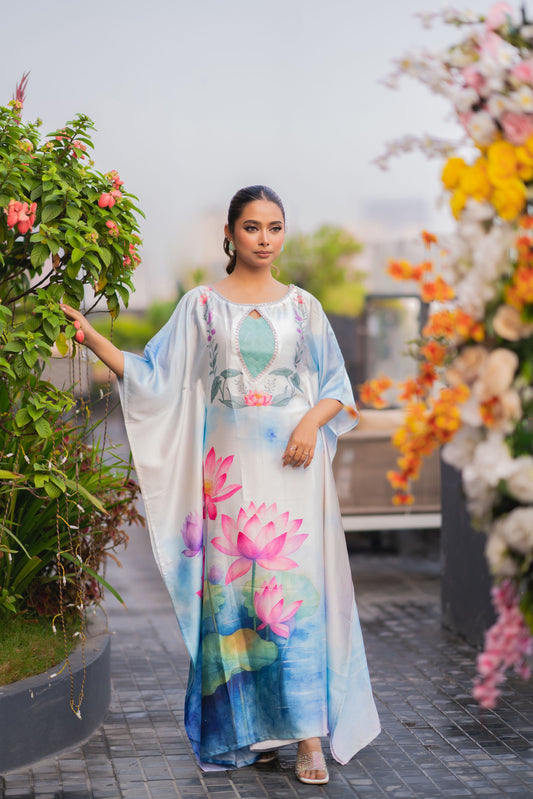 Lotus Serenity Flow Kaftan  And Pant Set