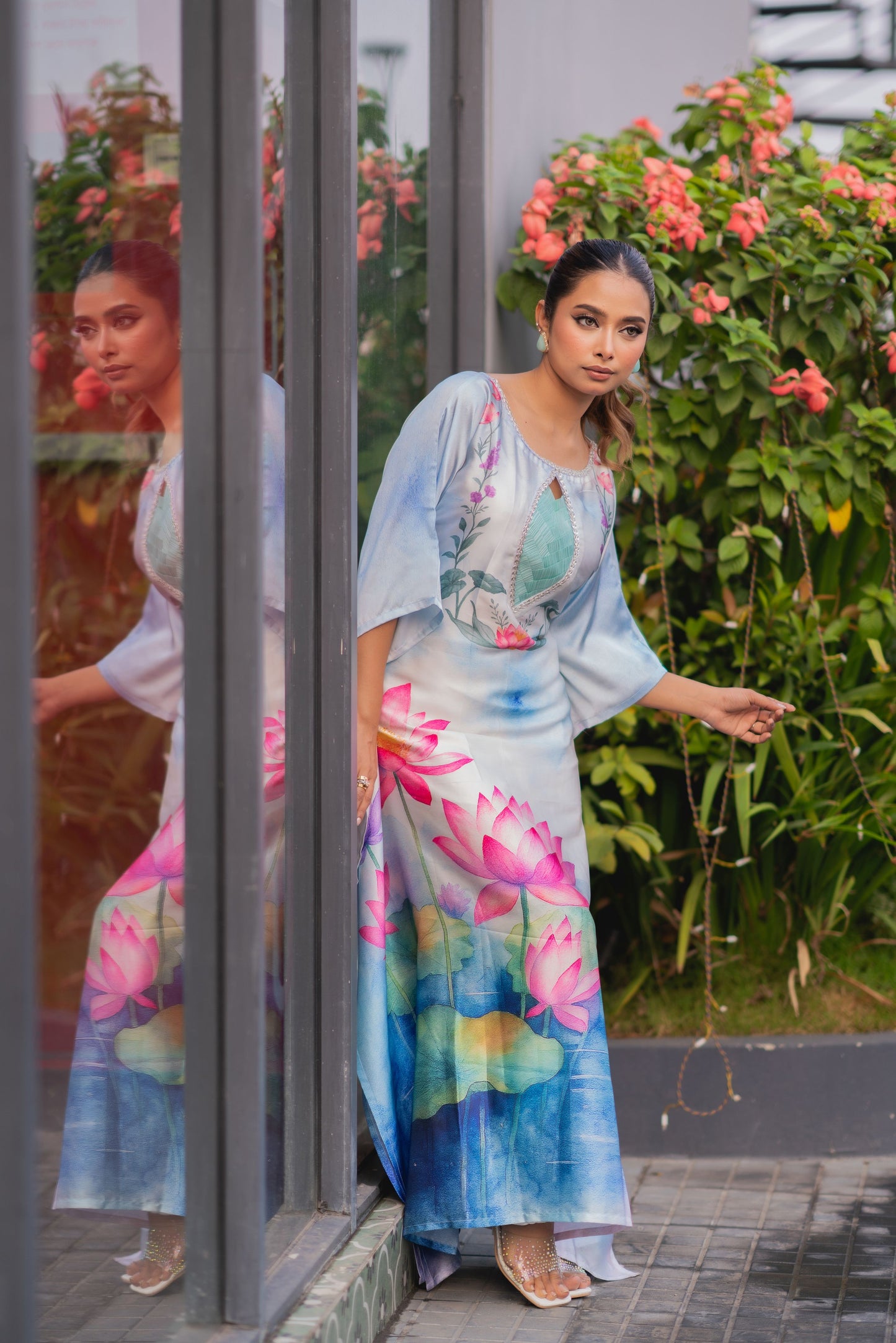 Lotus Serenity Flow Kaftan  And Pant Set