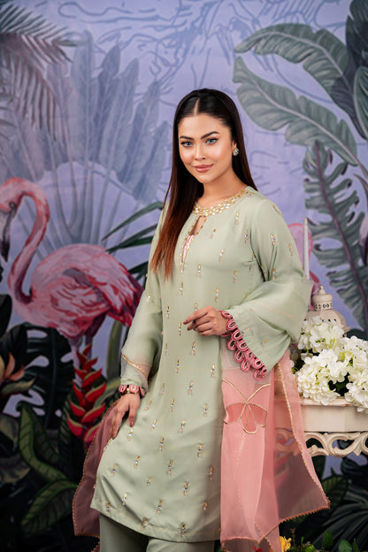 Mint Blush Shalwar Kameez