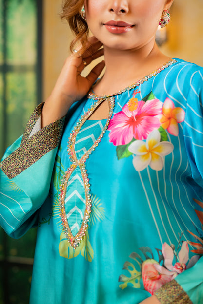 Tropical Breeze Long Kameez And Pant