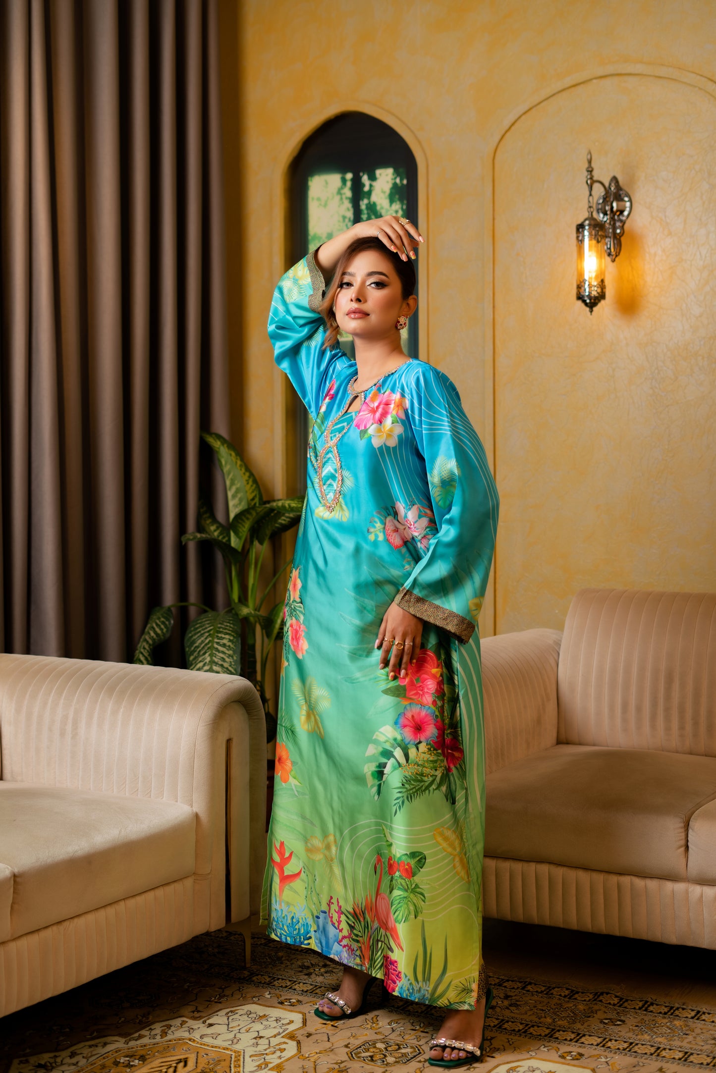 Tropical Breeze Long Kameez And Pant