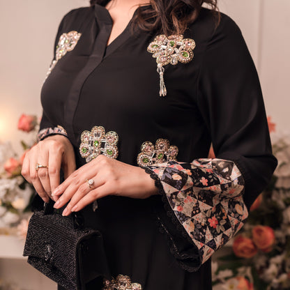 Black Elegance Embroidered Co-Ord