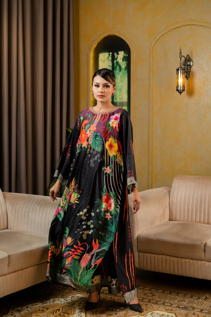 Noir Paradise Long Kameez And Pant