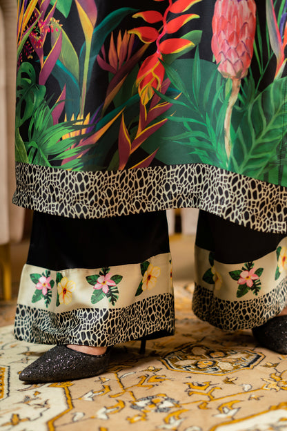 Noir Paradise Long Kameez And Pant
