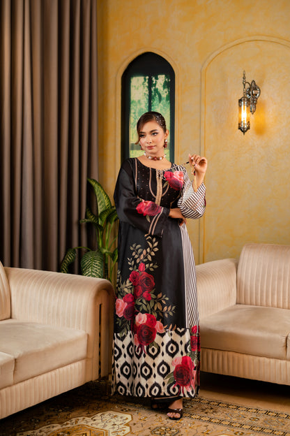 Midnight Rose Long Kameez And Pant