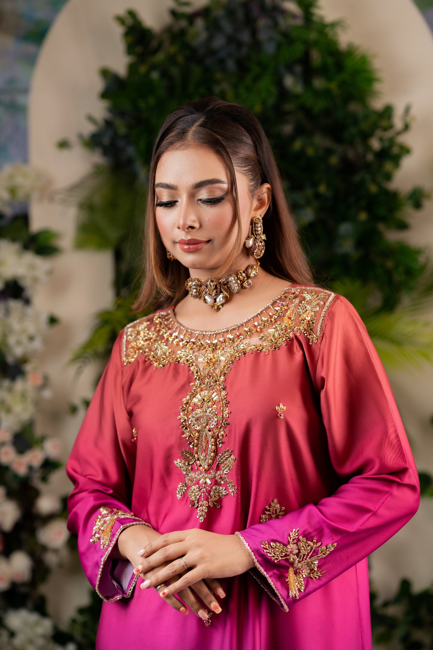 Regal Ombre Elegance Kameez And Pant Set