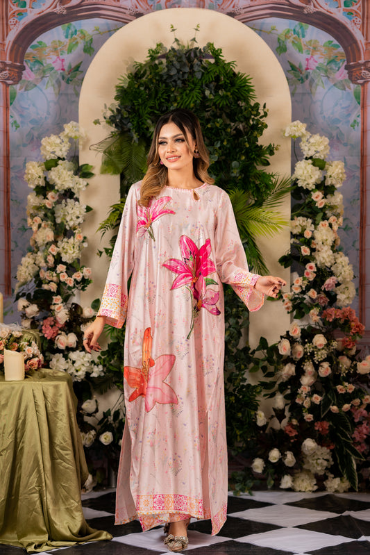 Floral Serenity Long Kameez And Pant
