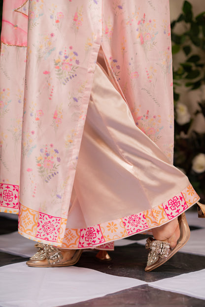 Floral Serenity Long Kameez And Pant