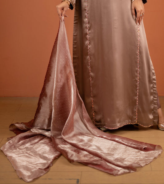 Classic Mauve Elegance Dupatta