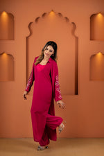 Radiant Ruby Ensemble Kameez And Pant