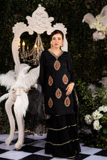 Noir Royalty Kameez & Pant Set